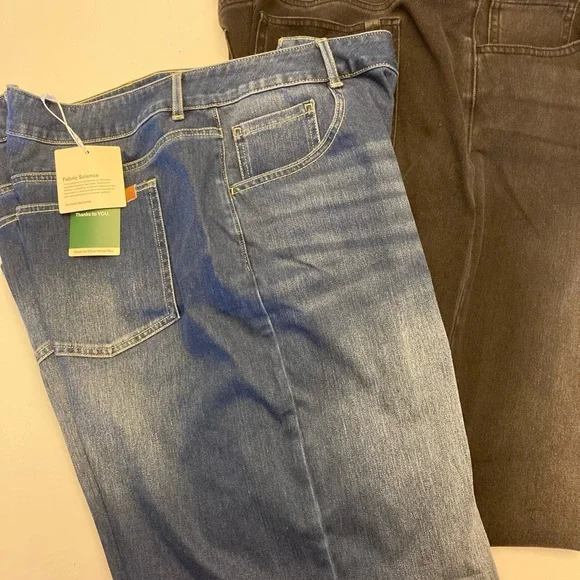 Halara Flex Asymmetric Low Rise Wide Leg Women's Jeans - Picture 2 of 4